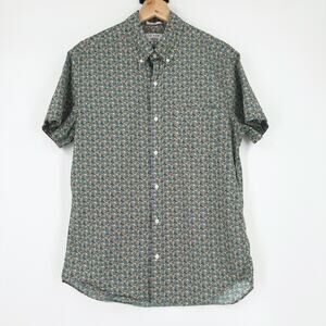 J Crew X Liberty Fabric Button Up Shirt Medium Slim Floral Art Colorful Preppy